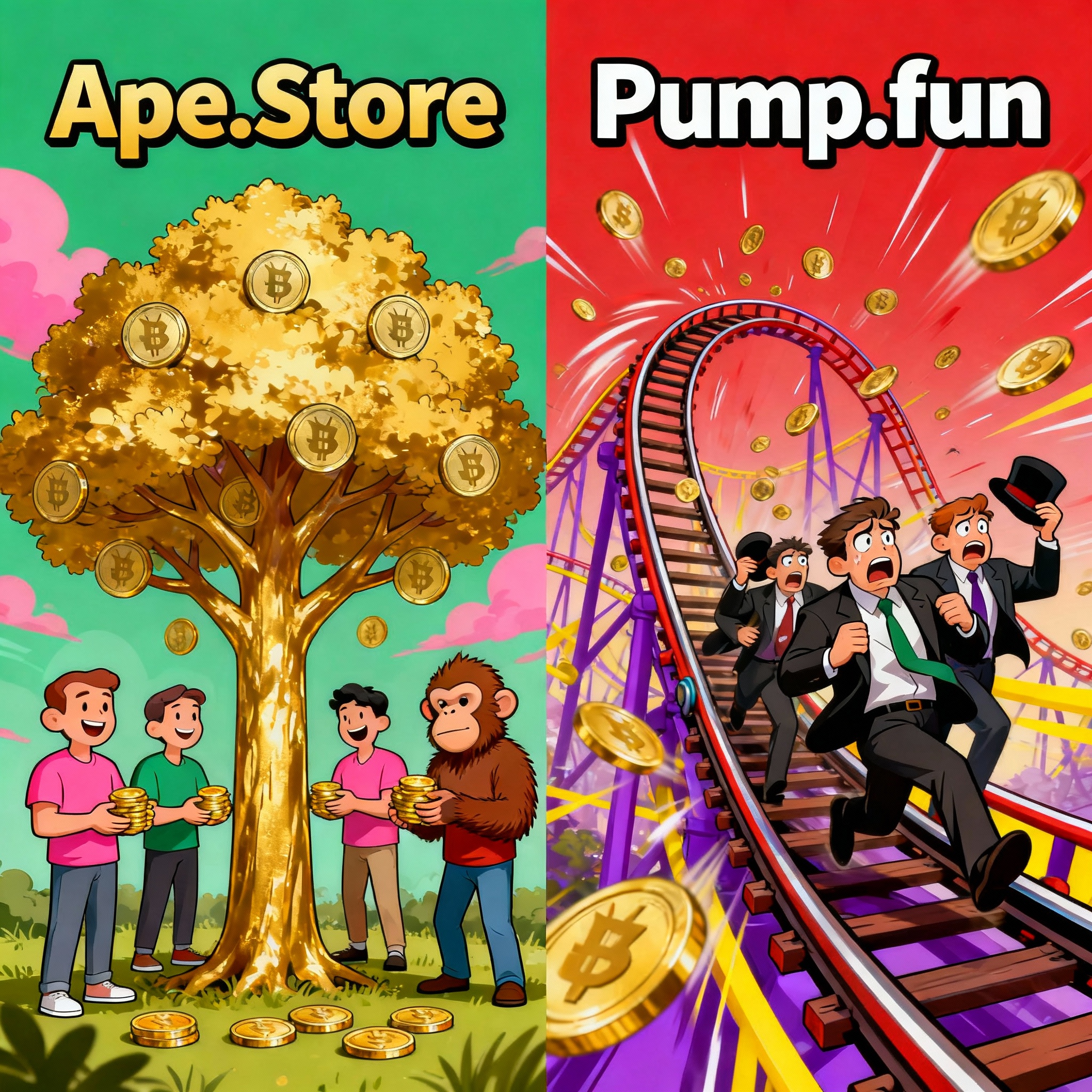 Pump.fun vs Ape.Store: Which Platform Gives Early Buyers Higher ROI?
