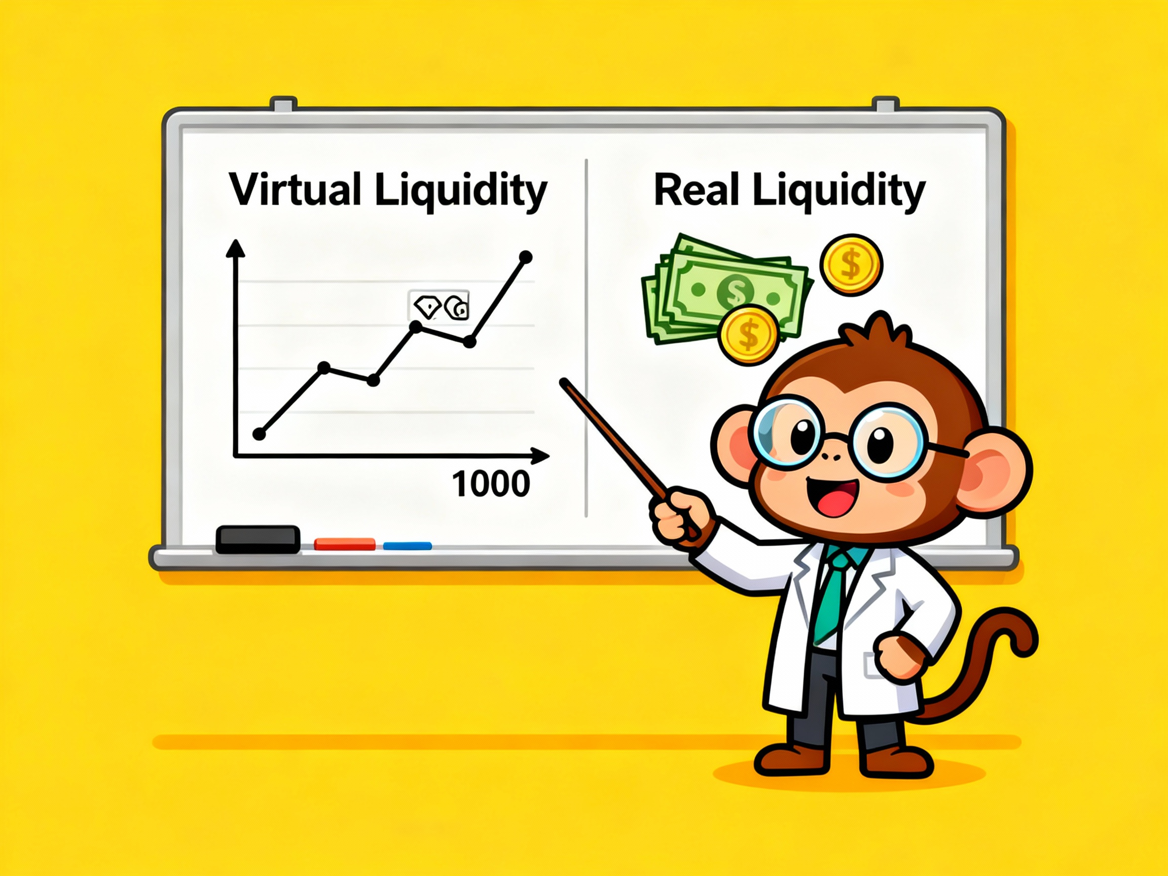 Virtual Liquidity vs Real Liquidity: Technical Distinctions