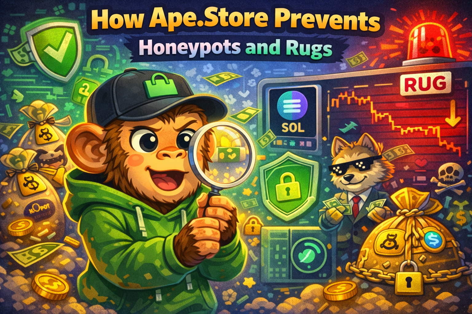 How Ape.Store Prevents Honeypots and Rugs—Multi-Layer Security Architecture Protecting Creators and Traders