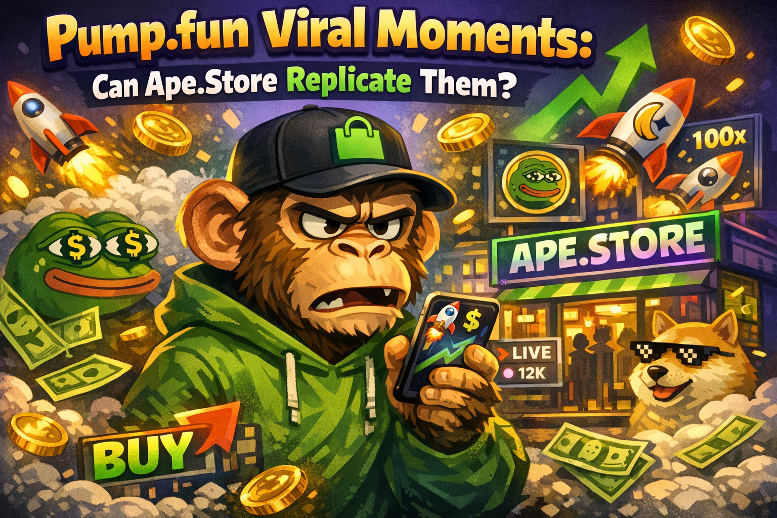 Pump.fun Viral Moments: Can Ape.Store Replicate Them?—The Psychology, Infrastructure, and Competitive Advantage of Viral Meme Growth